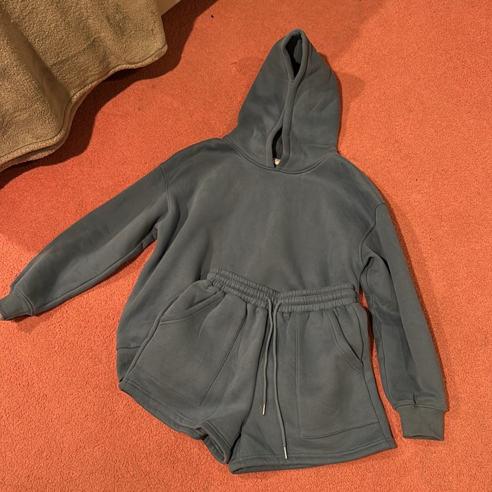Women's Blue Sweat Set